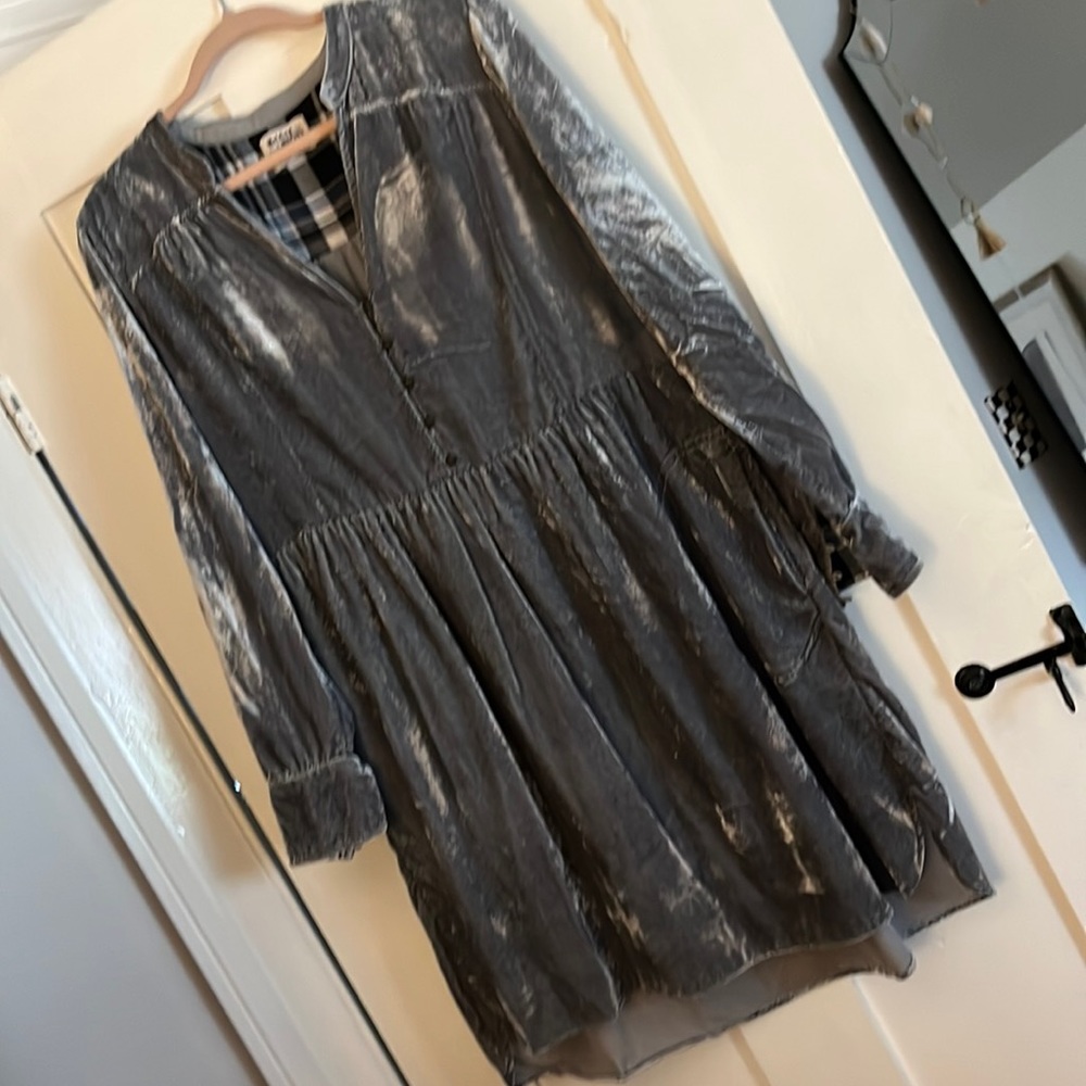 Velvet Tunic “Alexis” Dress - Size Large